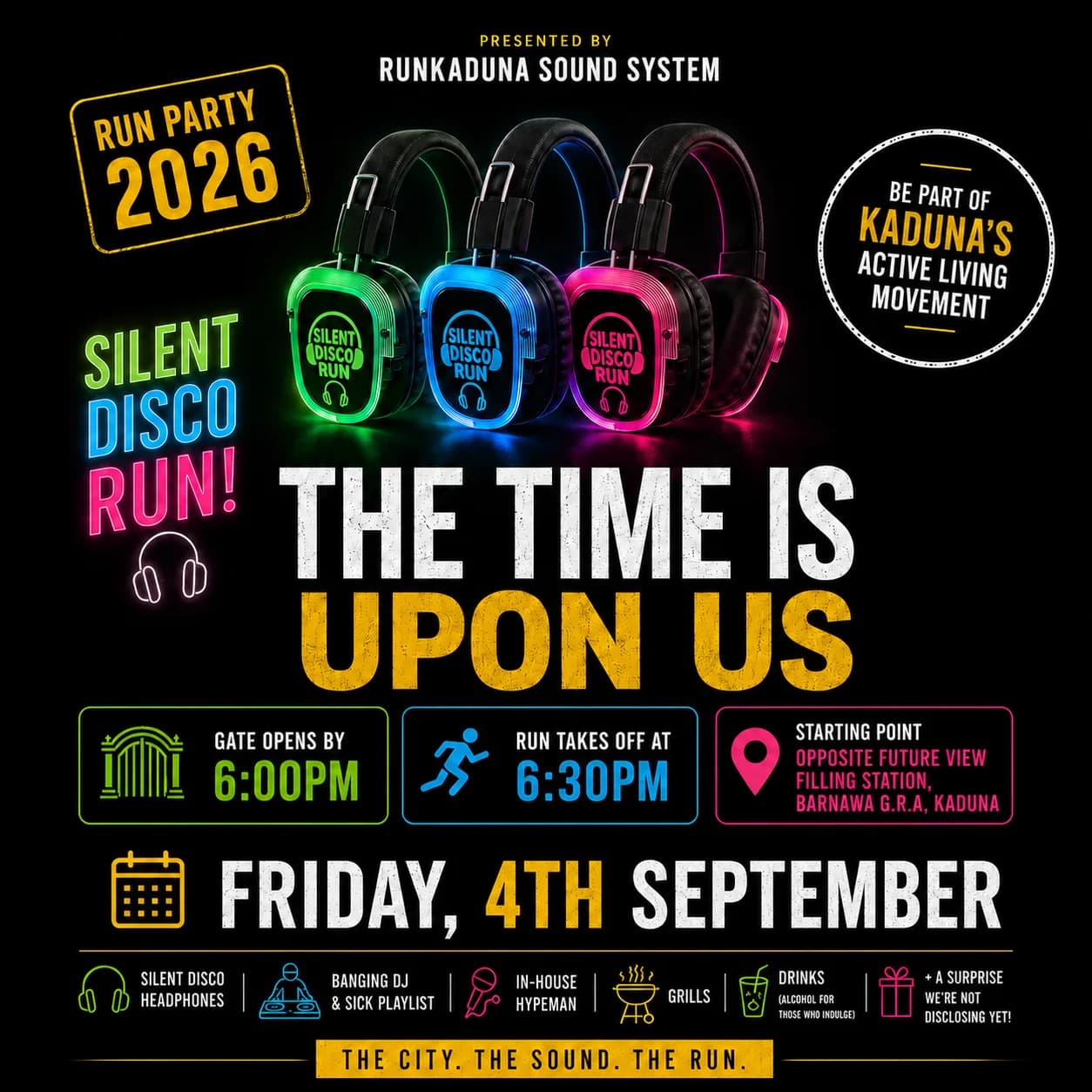 RunKaduna Sound System: Silent Disco Run
